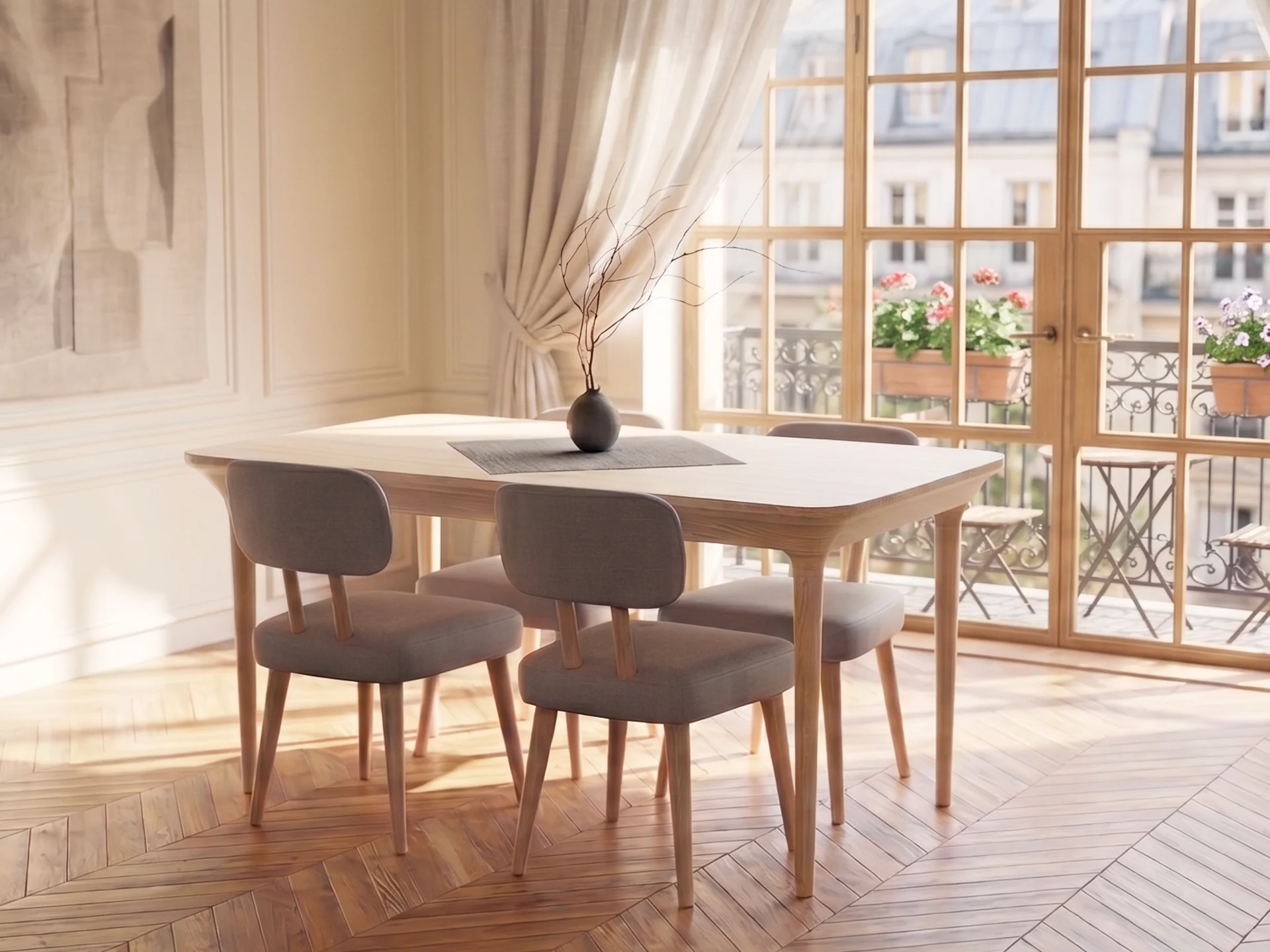 Roa & Lino – Dining Table Set by Formeta Design Roa and Lino dining table set designed by Formeta Design for Normod