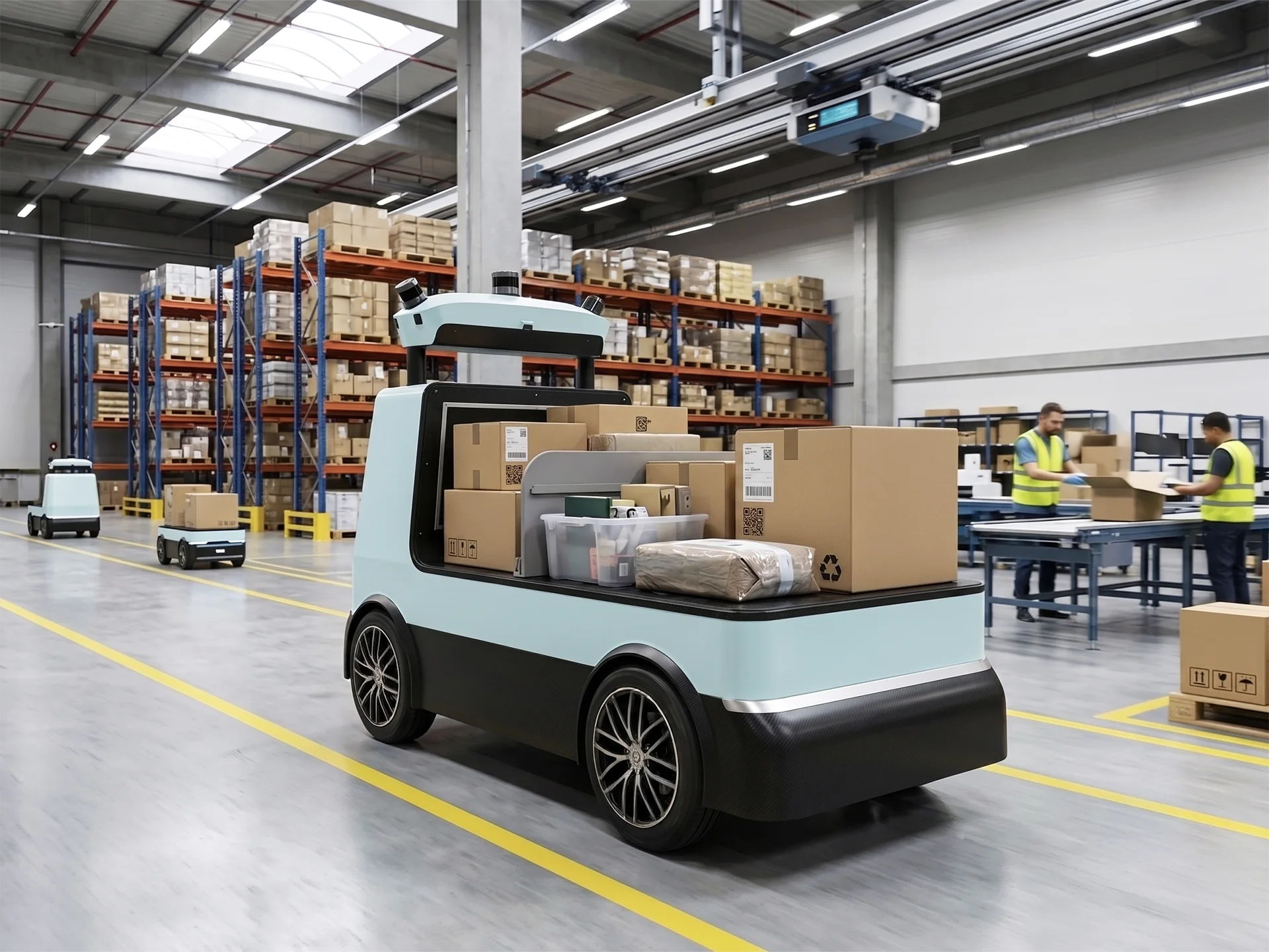 Robione autonomous electric vehicle concept designed by Formeta Design for Robeff Technologies