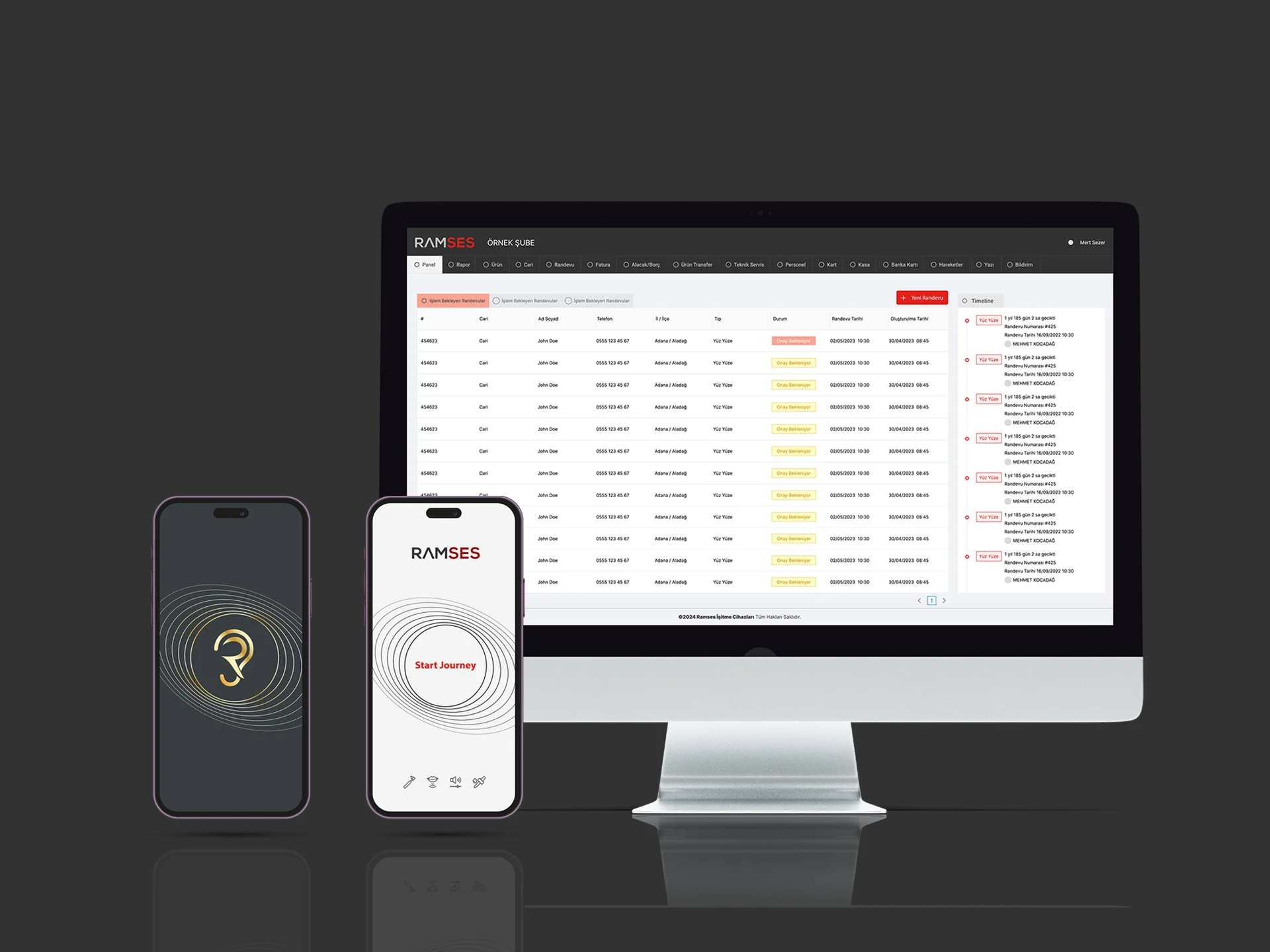 Aura hearing aid device designed by Formeta Design for Ramses Hearings