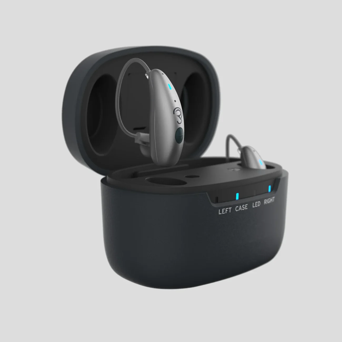 Aura hearing aid device designed by Formeta Design for Ramses Hearings