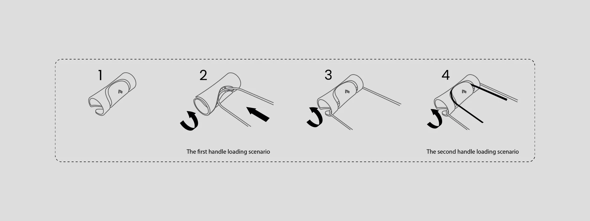 Carryfix portable handle designed by Formeta Design for carrying heavy bags and gloceries