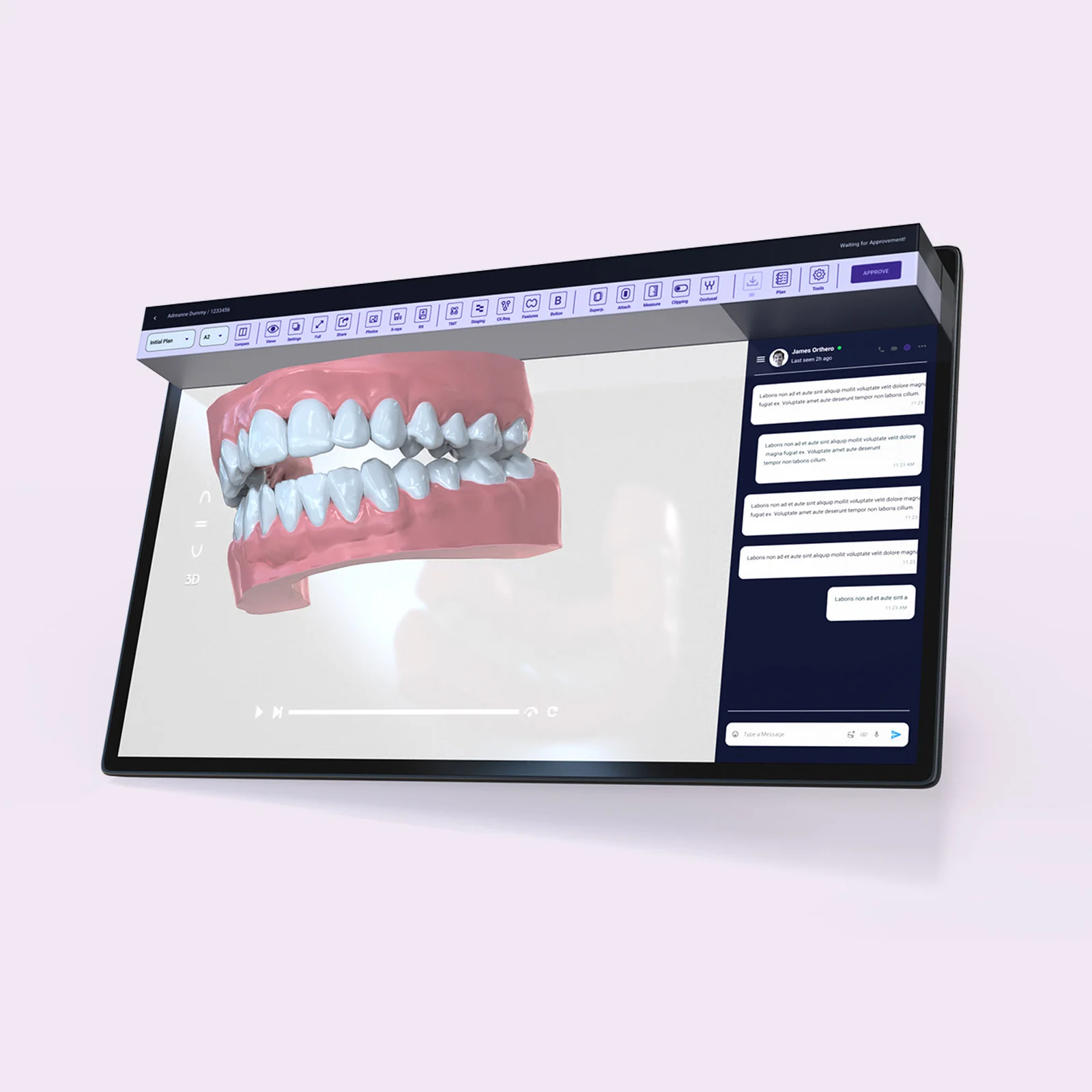 Clincheck Doctor Web App designed by Formeta Design for clinical diagnostics and patient care