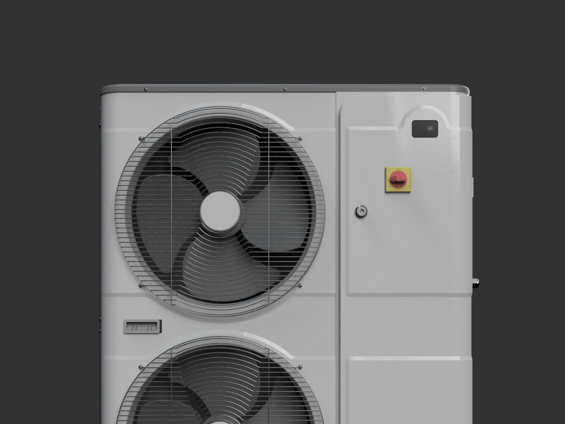 Condensing unit cooling system designed by Formeta Design with compact modular structure