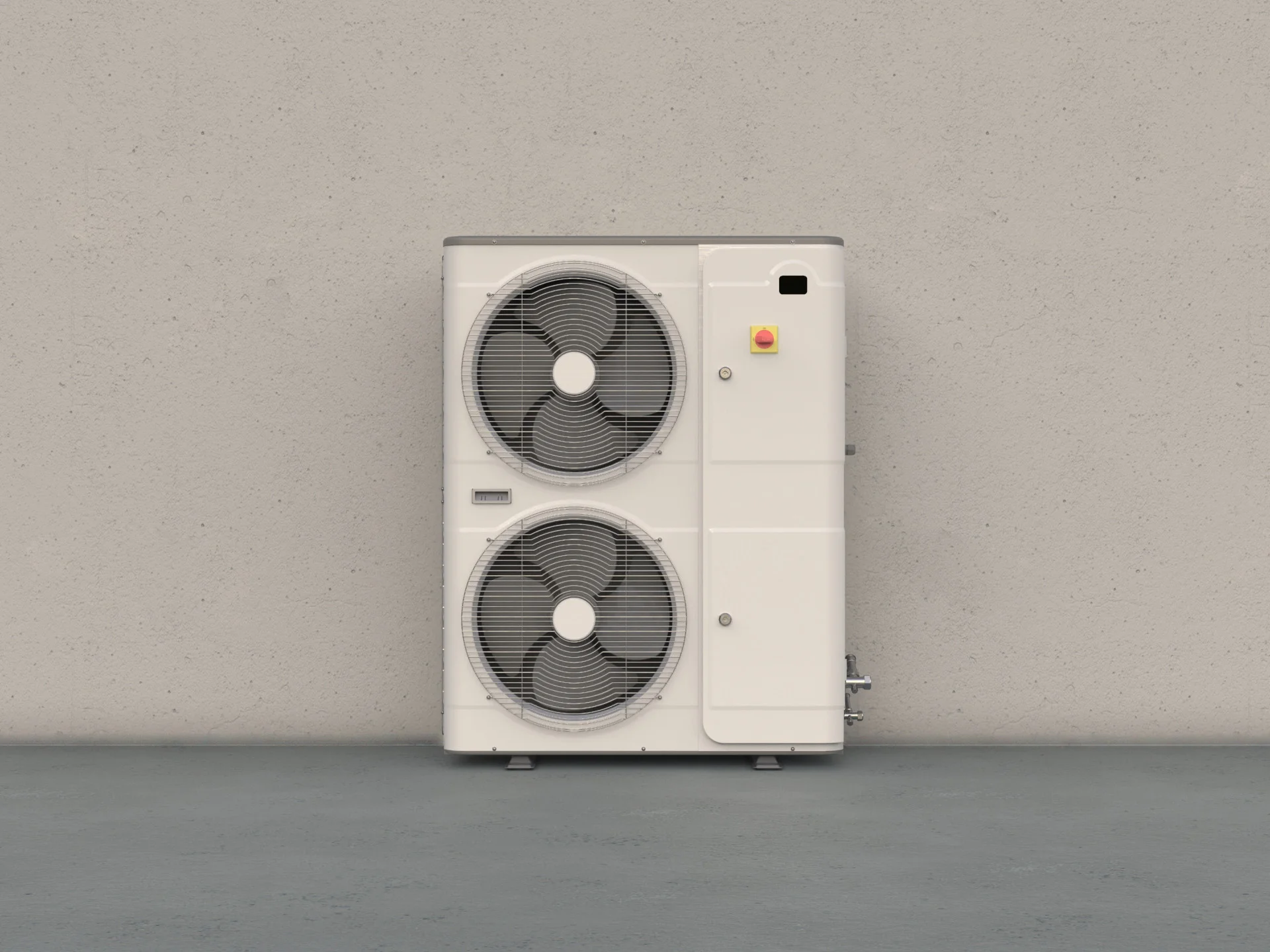 Condensing unit cooling system designed by Formeta Design with compact modular structure