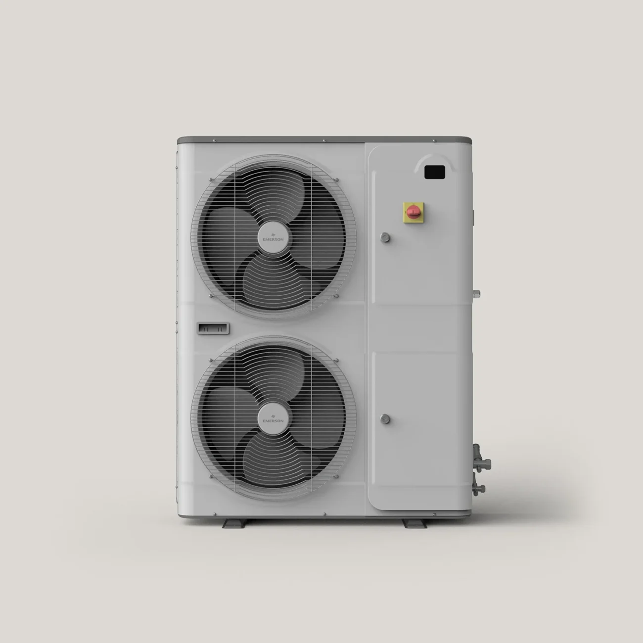 Condensing unit cooling system designed by Formeta Design with compact modular structure