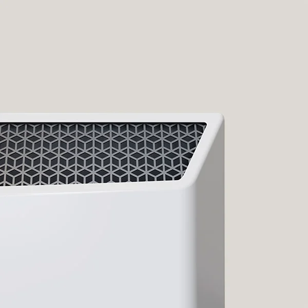 Convection heater with minimalist design developed by Formeta Design for efficient home heating