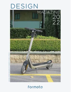 Electric scooter parked on the street – Design Magazine 2022 cover
