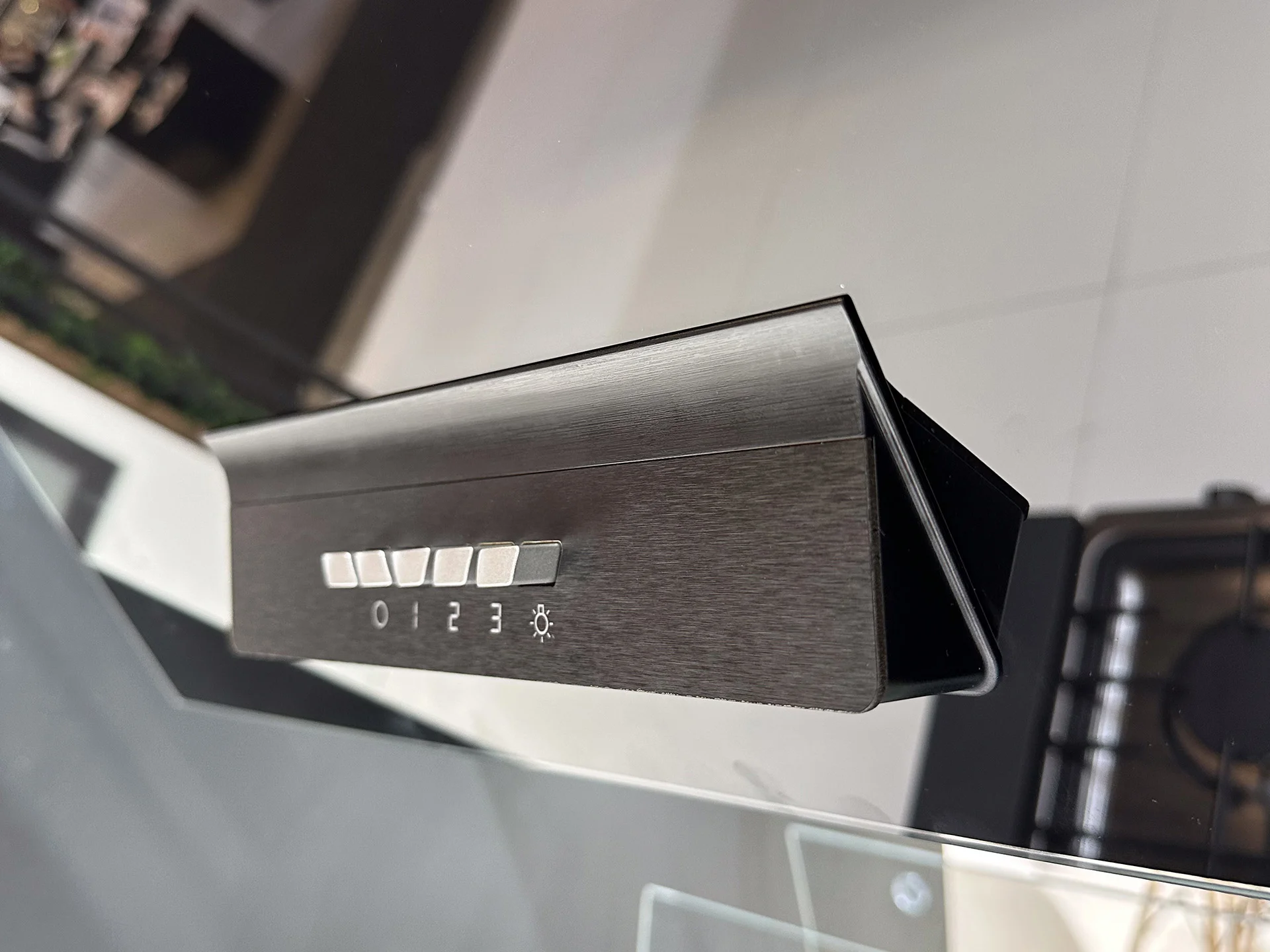Ferre AEC built-in oven concept designed by Formeta Design with angled edge control panel