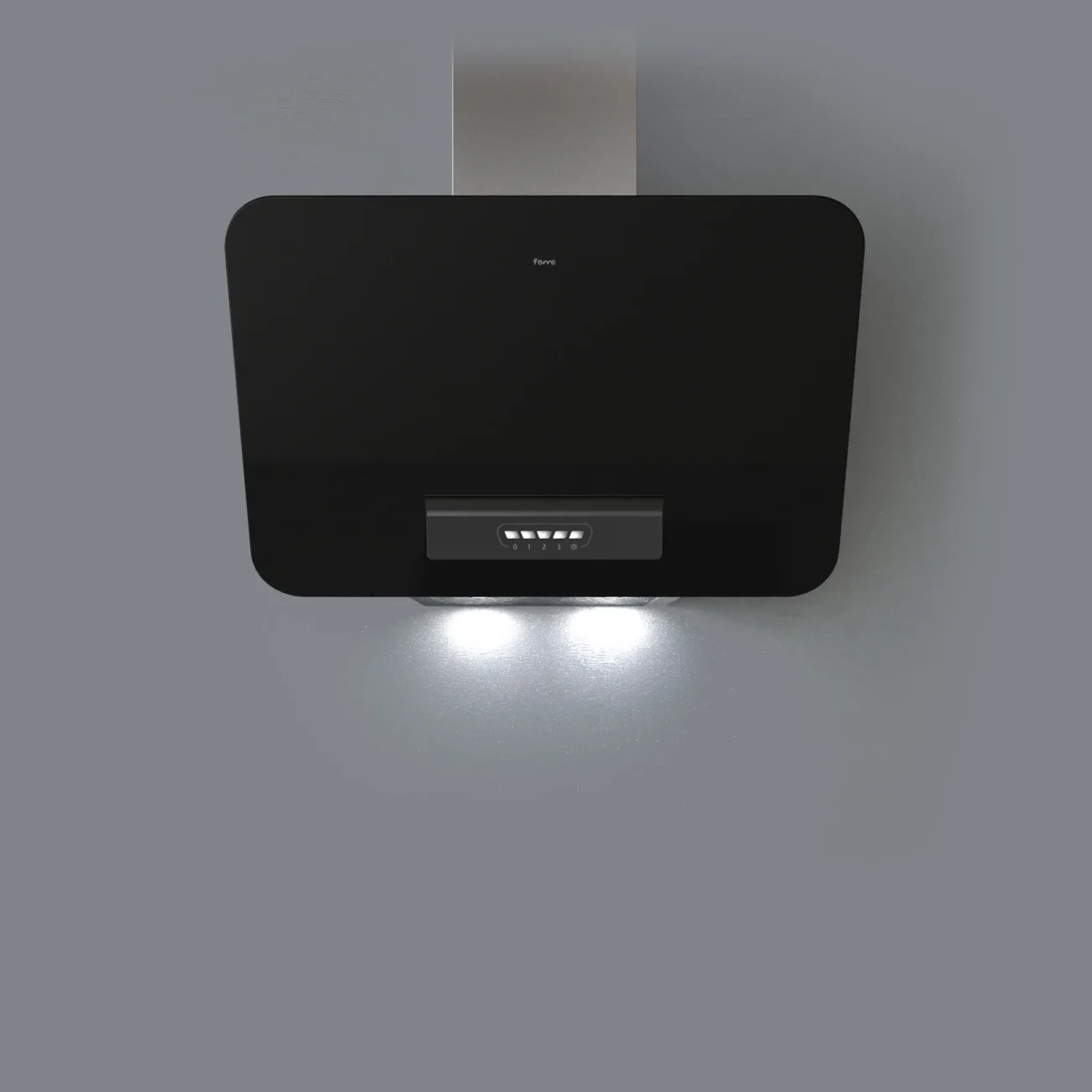 Ferre AEC built-in oven concept designed by Formeta Design with angled edge control panel
