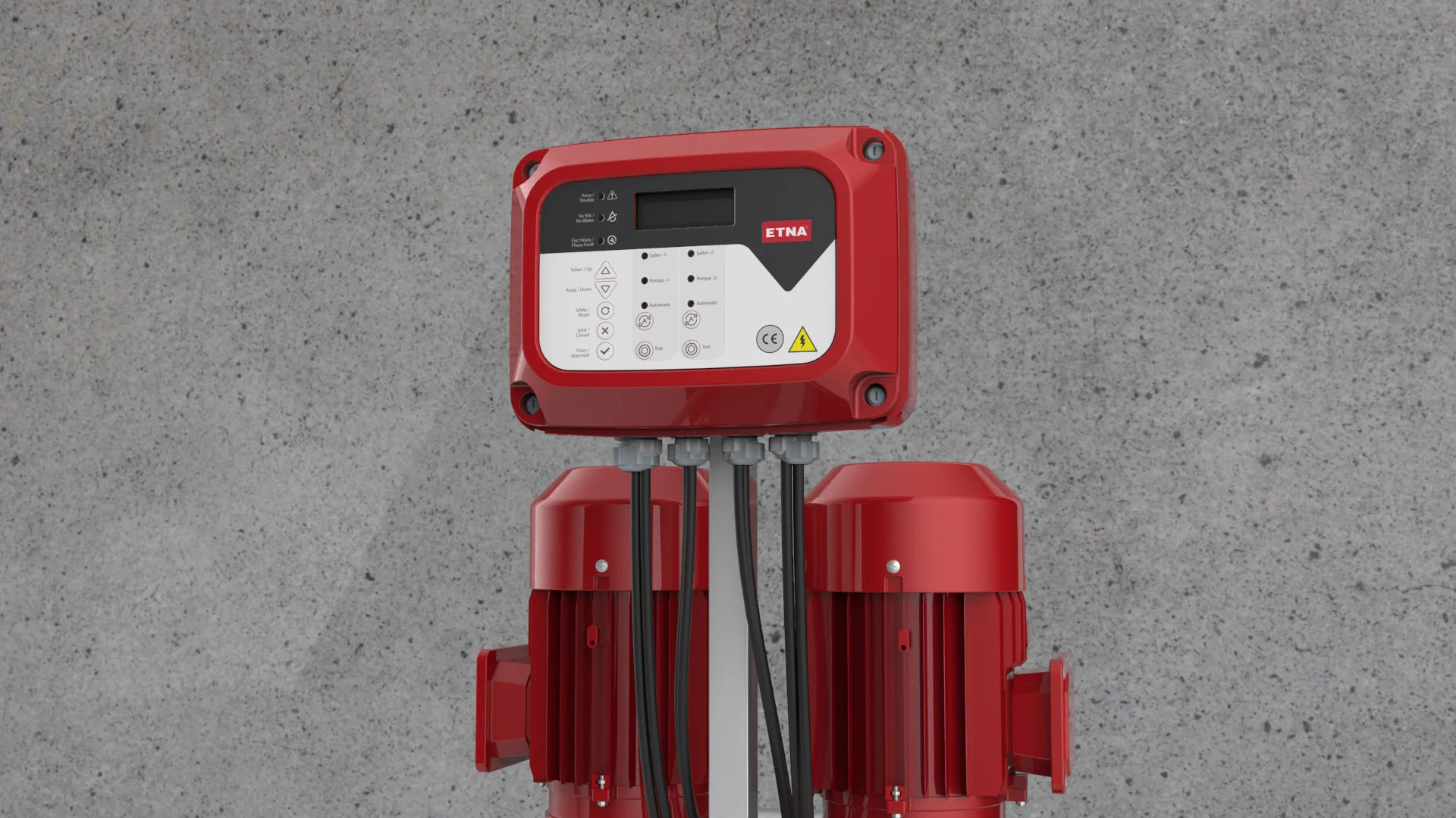 Hydropan control panel for HVAC system designed by Formeta Design