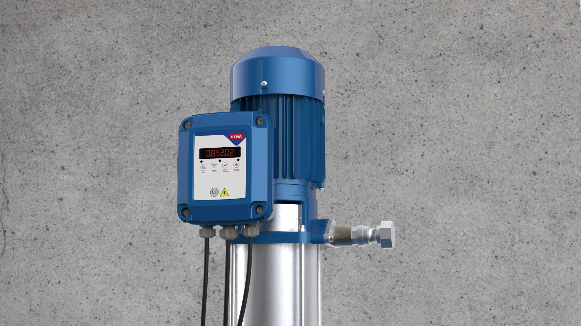 Hydropan control panel for HVAC system designed by Formeta Design