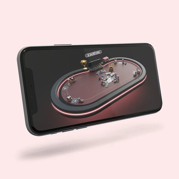 Ritzy Games Poker Game UX Interface designed by Formeta Design with playful identity system