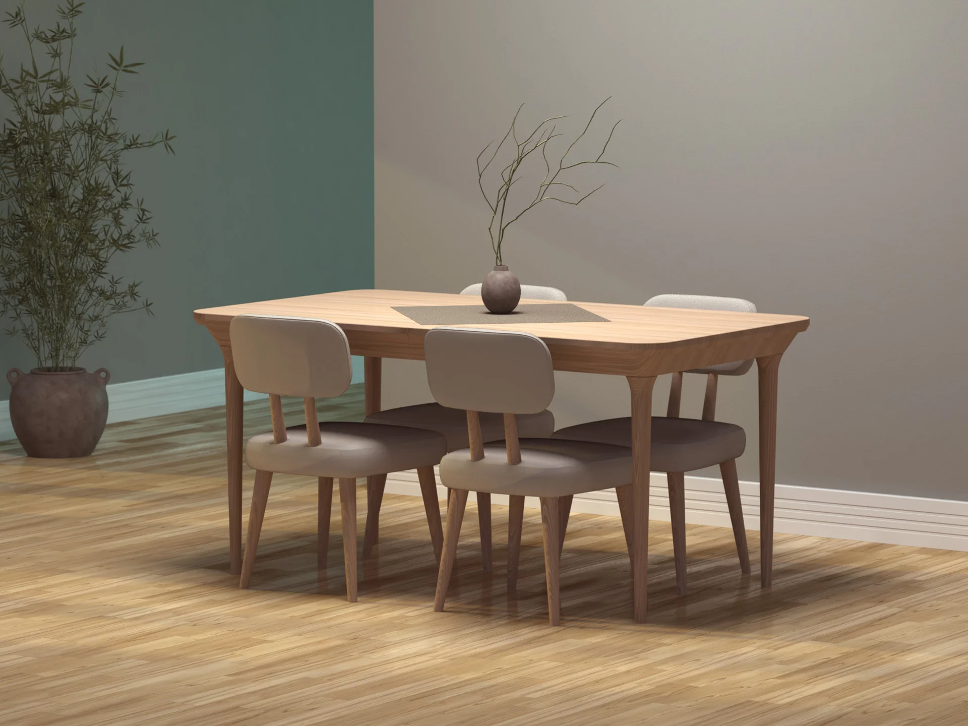 Roa and Lino dining table set designed by Formeta Design for Normod