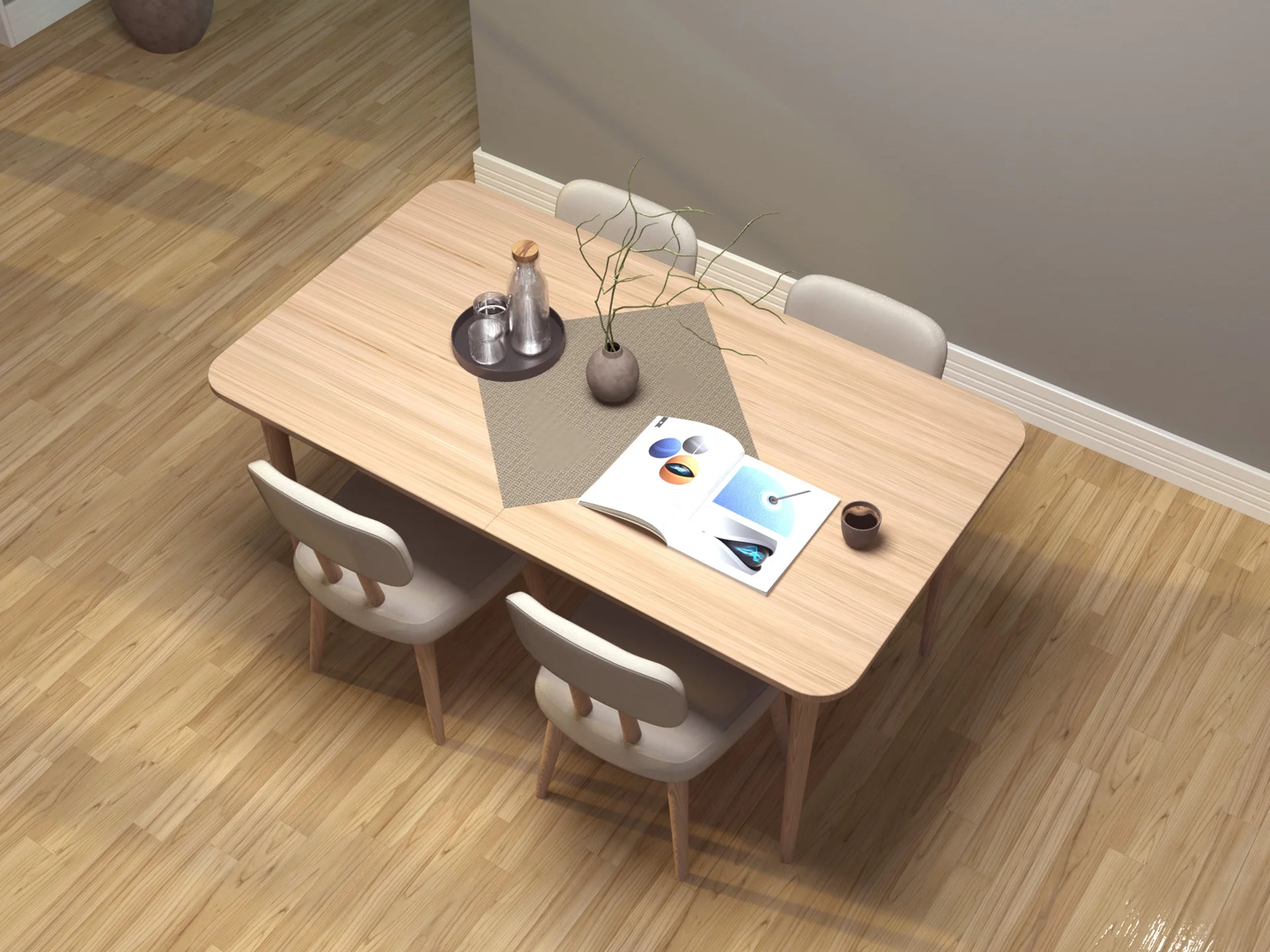 Roa and Lino dining table set designed by Formeta Design for Normod