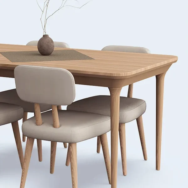 Roa and Lino dining table set designed by Formeta Design for Normod