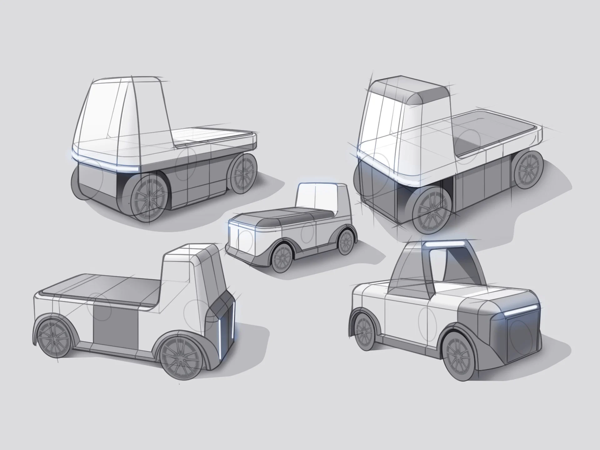 Robione autonomous electric vehicle concept designed by Formeta Design for Robeff Technologies