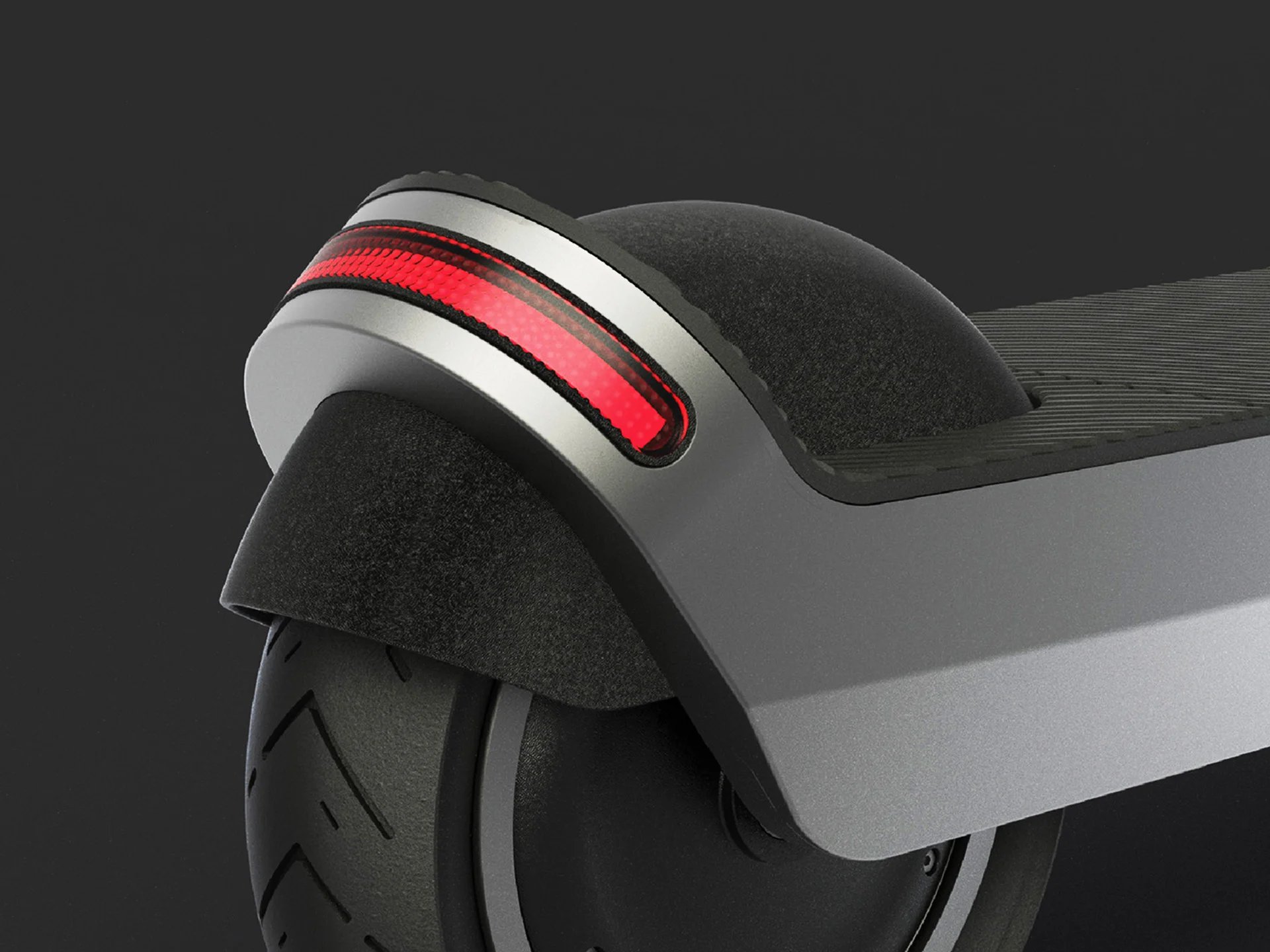 Roqu unibody electric scooter designed by Formeta Design for next-generation urban mobility