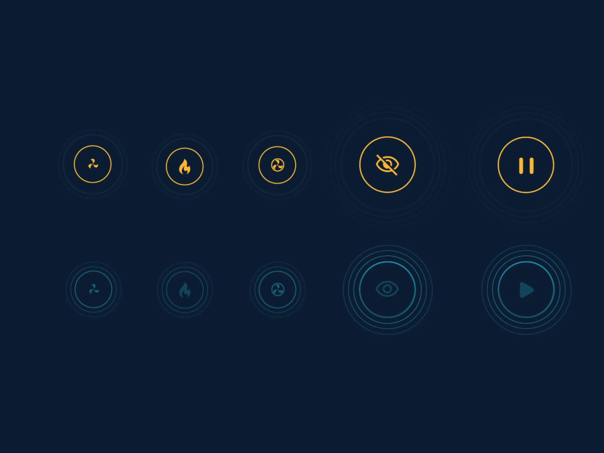 Touchscreen interface of SafeLock built-in oven designed by Formeta Design