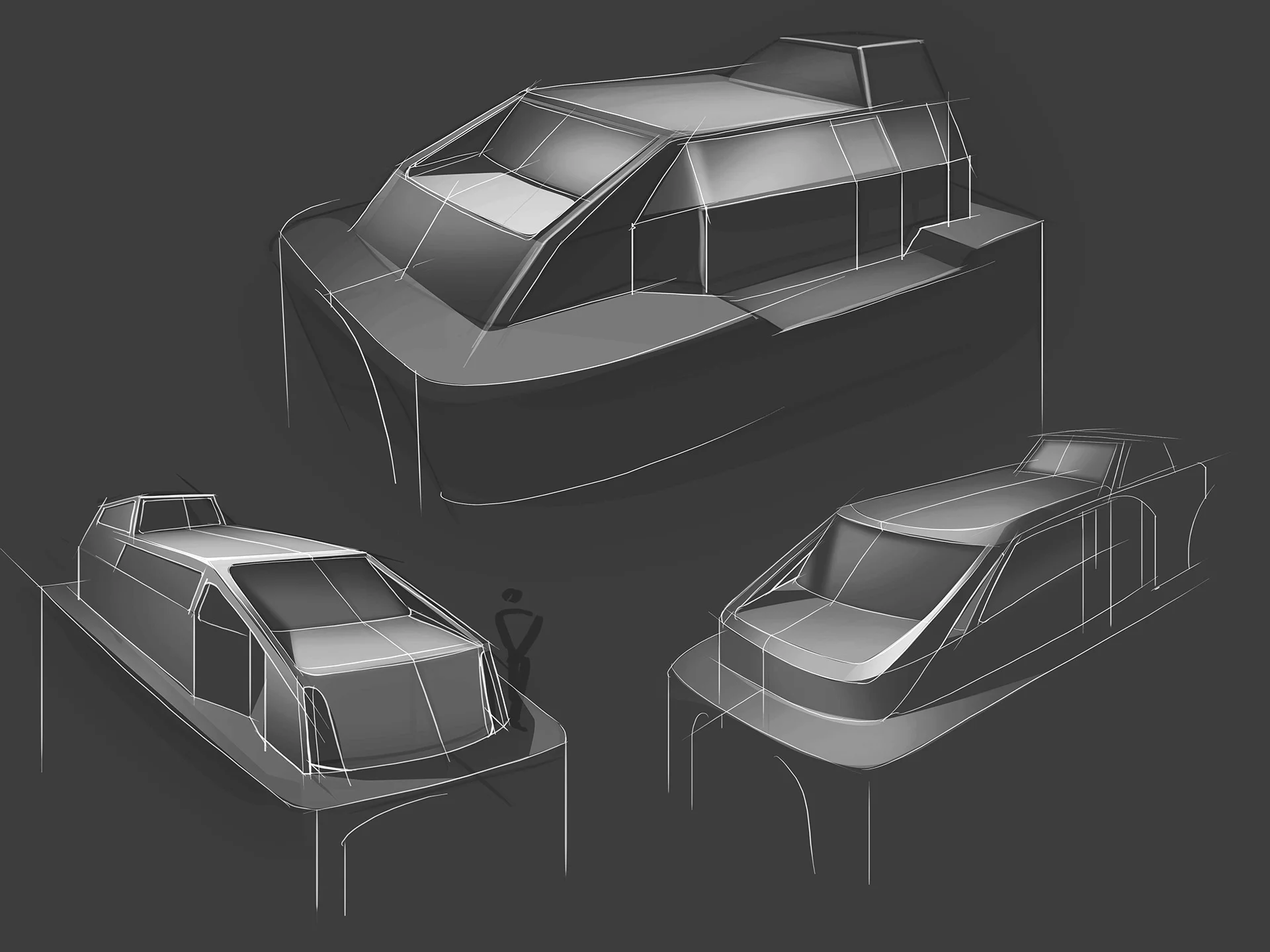 Seacat electric water taxi designed by Formeta Design for TVY Marine