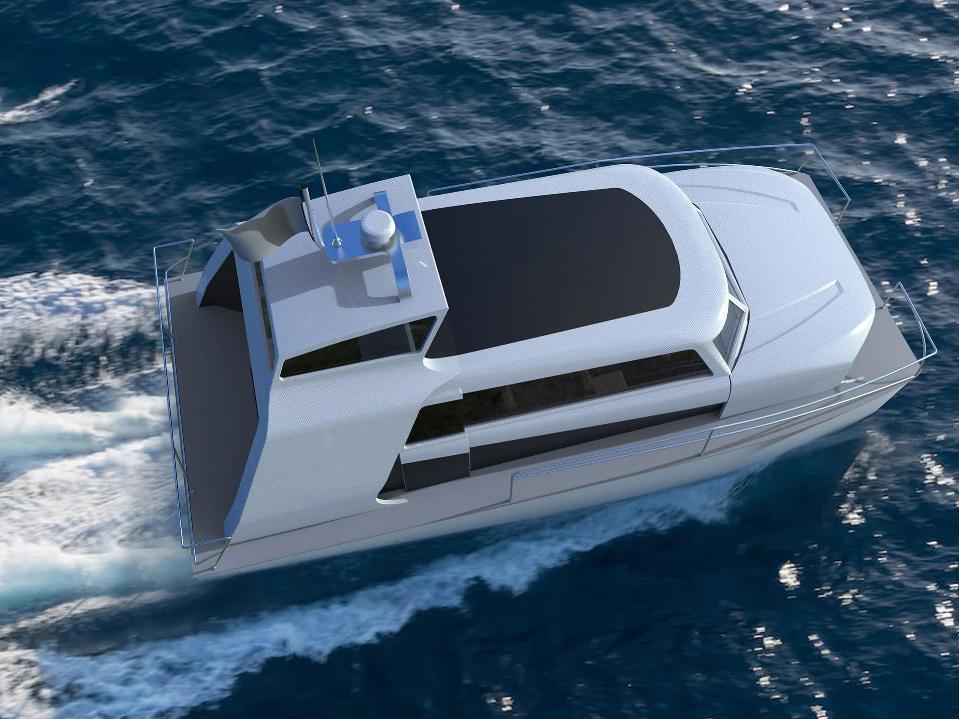 Seacat electric water taxi designed by Formeta Design for TVY Marine