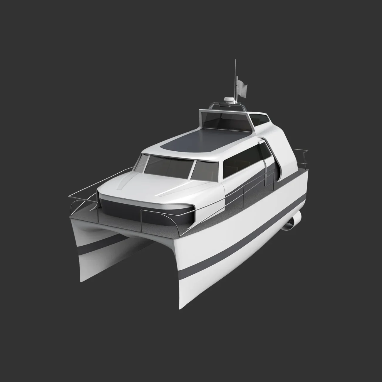 Seacat electric water taxi designed by Formeta Design for TVY Marine