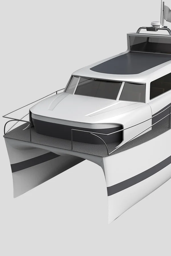 Seacat electric water taxi designed by Formeta Design for TVY Marine