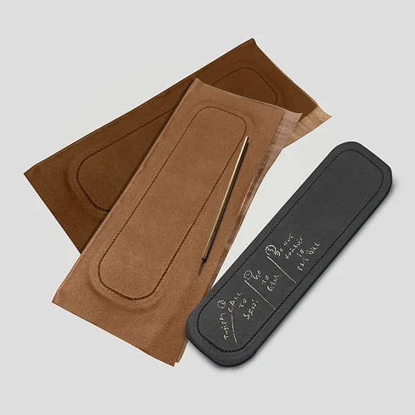 Wristwatch Foldable Notepad designed by Formeta Design with intuitive time reading interface